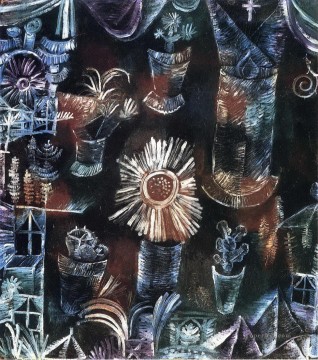 アザミの花のある静物抽象表現主義 Oil Paintings